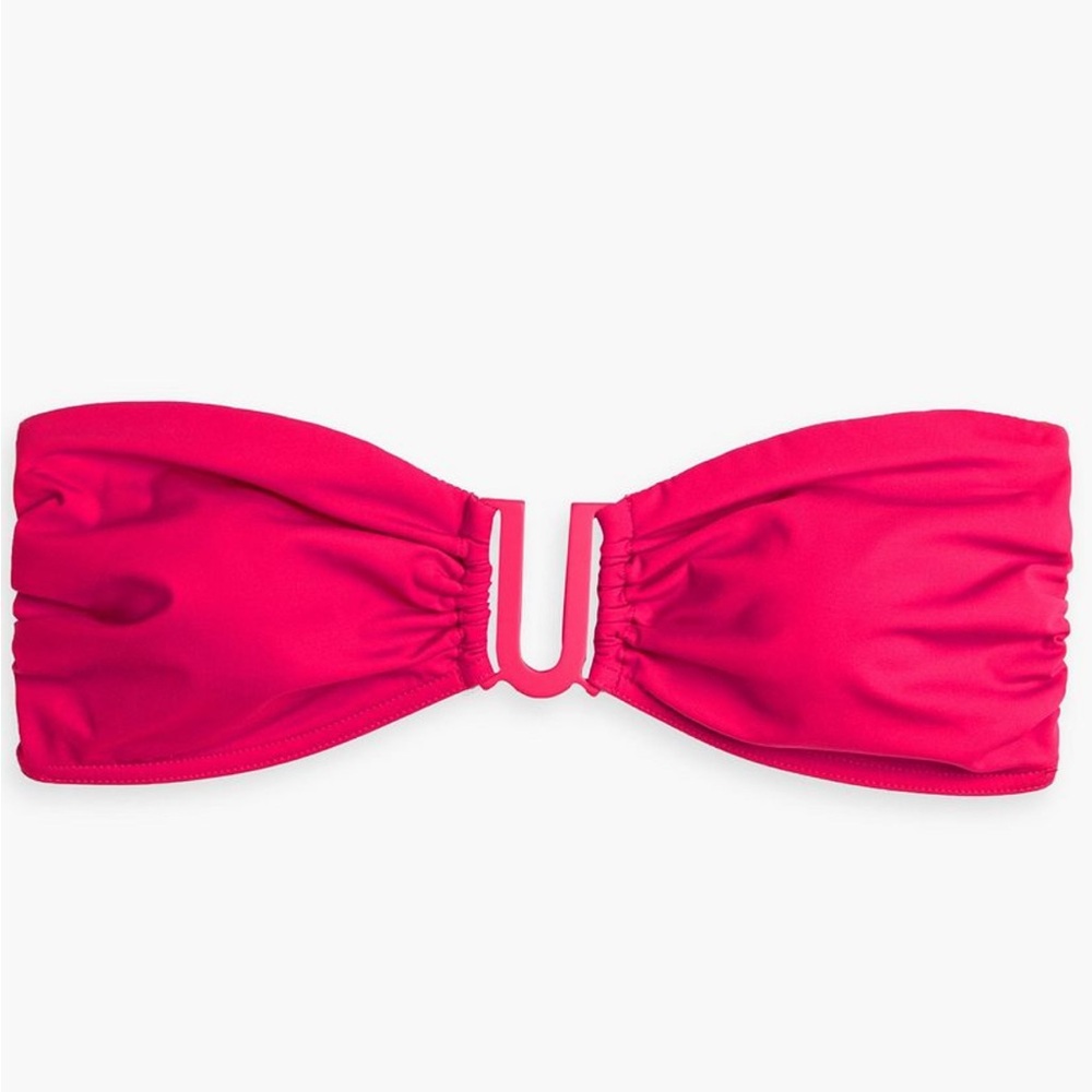 Pink Bandeau Zimmerman Fuchsia Bikini Top - Separates Sculpt